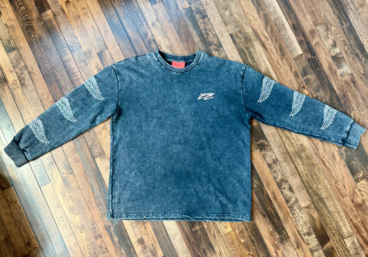Triple Wing Long Sleeve – Vintage Black
