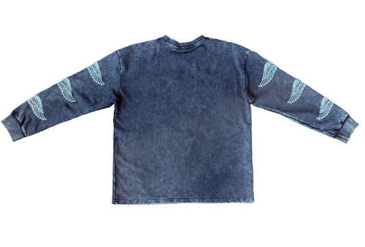 Triple Wing Long Sleeve – Vintage Black